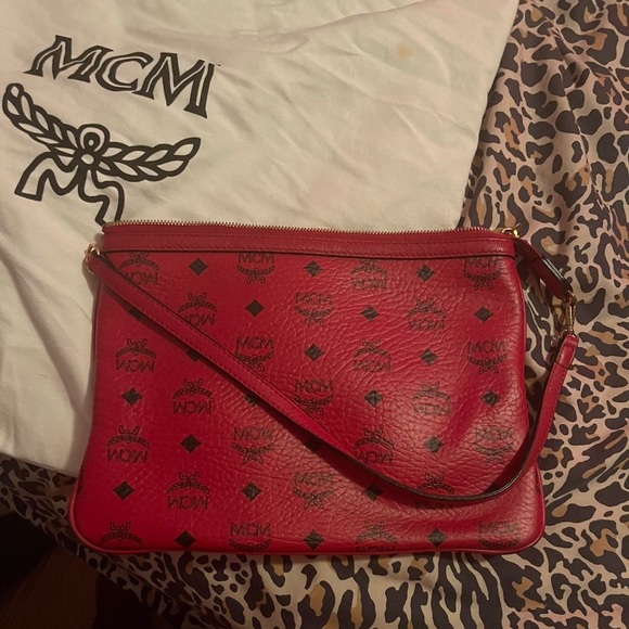 Authentic Ruby Red MCM Pouch Purse SOLD - Picture 3 of 6